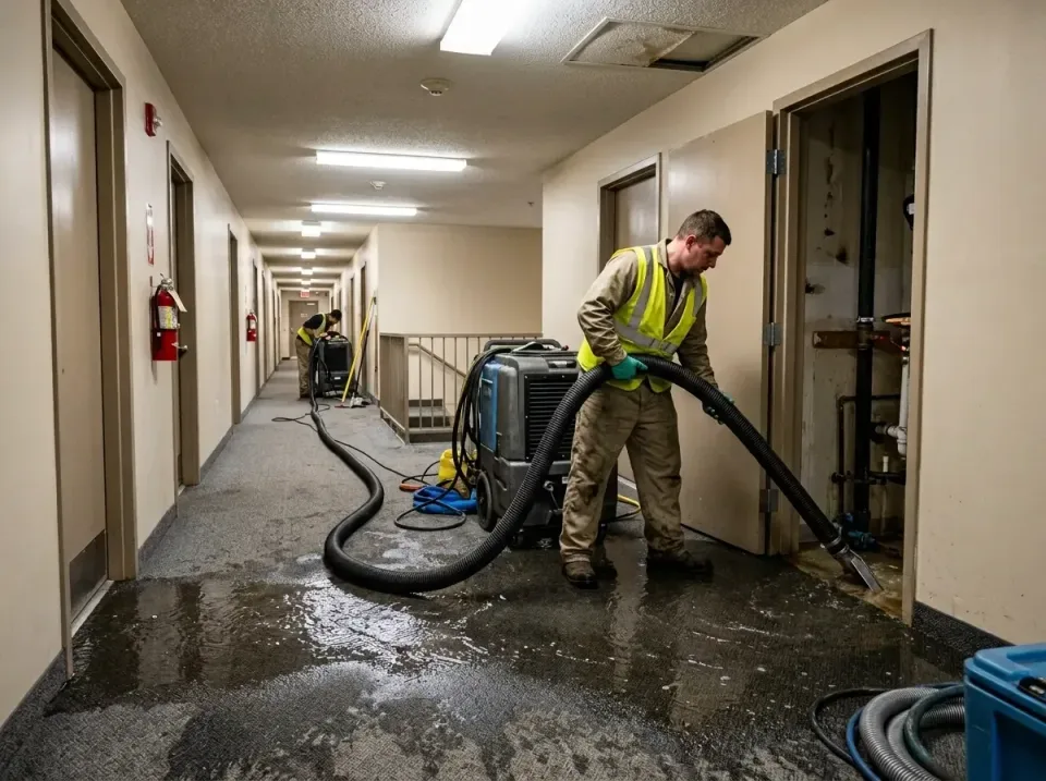 multi-unit-apartment-hallway-f-005 — frequently asked questions, Emergency Burst Pipe Water Extraction & Removal in Speedway…